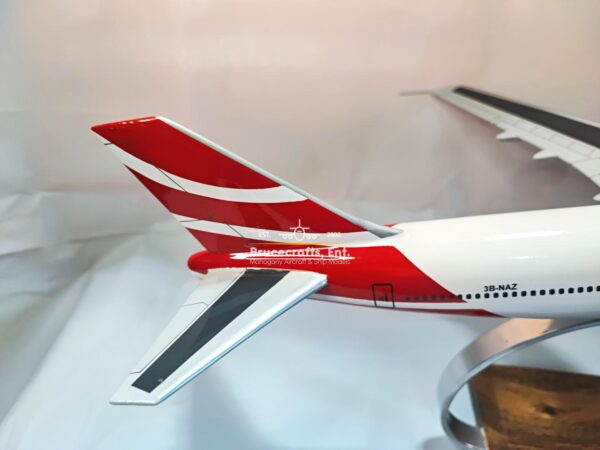 Model of B747-200 Air Mauritius with detailed craftsmanship.